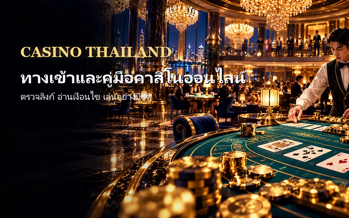 ภาพประกอบคู่มือ casino thailand สำหรับทำความเข้าใจเกมคาสิโนก่อนเดิมพัน